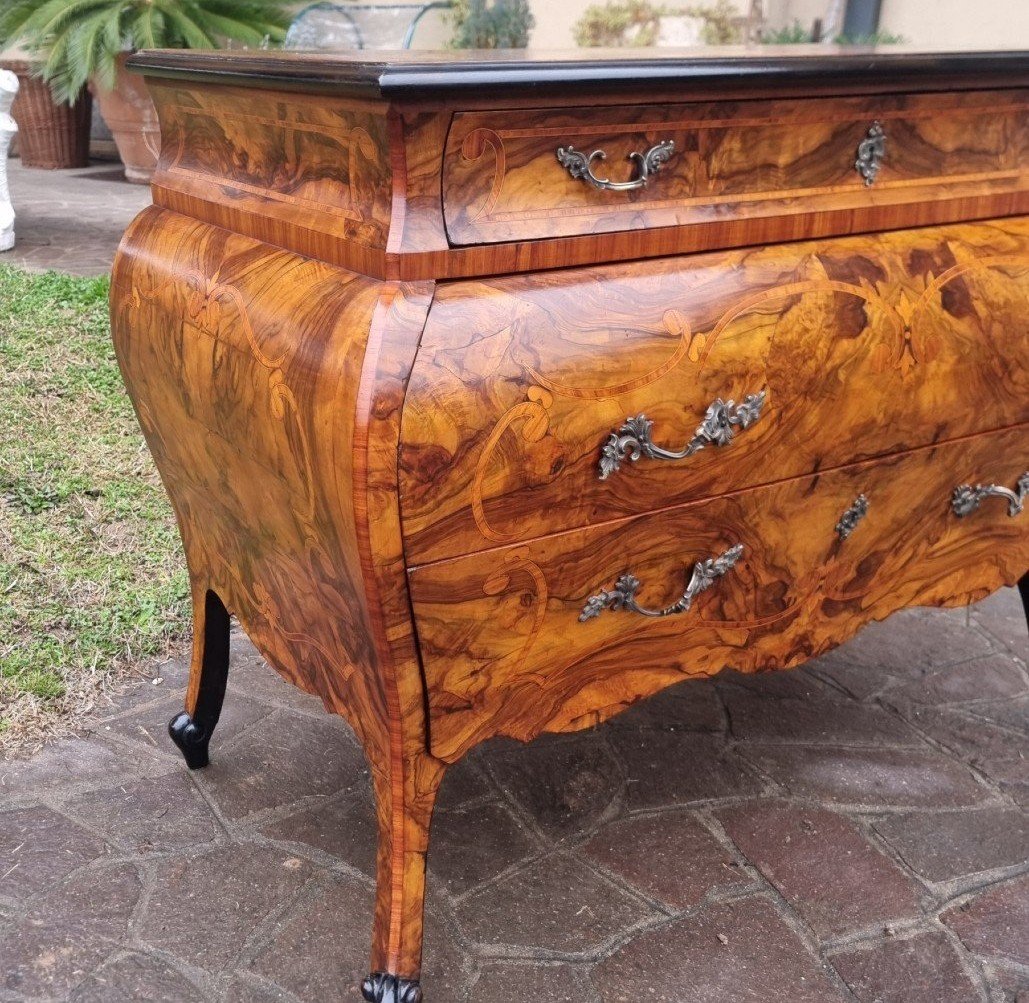 Cassettone Lombardo '800 in Style Luigi XV-photo-2
