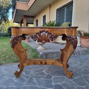 Consolle in noce dell’800 Toscana Carlo X