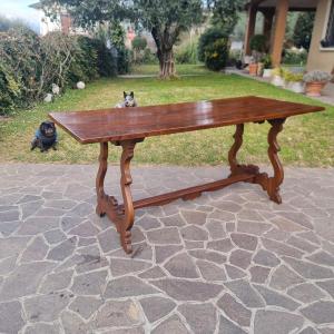 Tavolo fratino del ‘700 in legno di noce Toscana