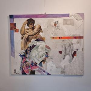 Essenza dell’Uomo tecnica mista su tela Roberto Nezzi