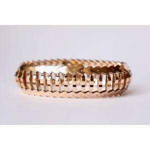 Old Bracelet In 18 Carat Yellow Gold 1960