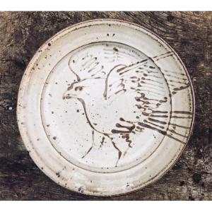 Janet Stedman, Stoneware Dish, Signed And Dated 1981