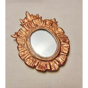 Mirror By Irena Jaworska In Gilded Lead