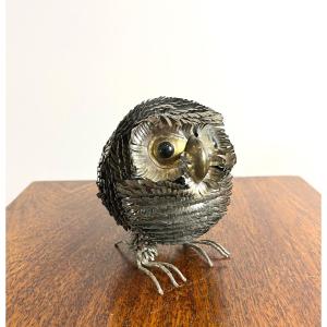Sergio Bustamante, Owl In Metal Blades, 1970