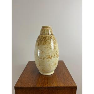 Art Deco Porcelain Vase, Signed