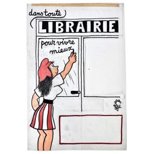 Jean Effel, Model Project, Original Signed Drawing