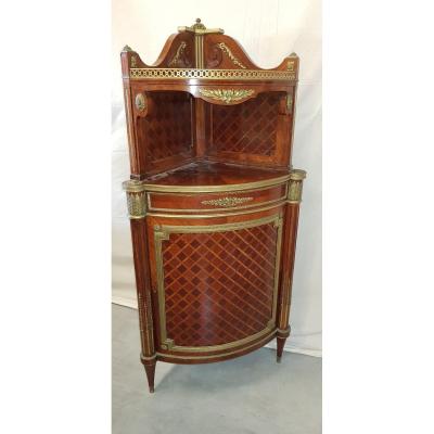 Angle Cabinet In The Louis XVI Style End XIX.