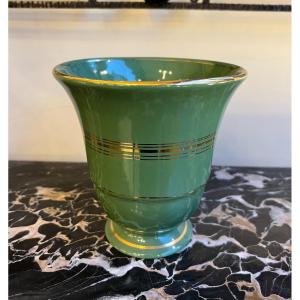 Small Art Deco Vase Raymond Chevalier / Boch La Louvière {stamp} (art Deco Vases 1930)