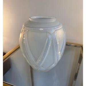 Opalescent Art Deco Vase “etruscan” Model Signed André Hunebelle (art Deco Vases 1930)