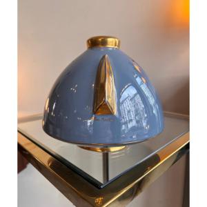 Art Deco Vase «  Soucoupe » Signed Pinon-heuzé / Enameled Earthenware ( Art Deco 1930 ) 