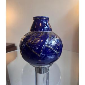 Art Deco Vase Signed Odyv 489 / Odette Berlot And Yvonne Mussier ( Vierzon 1930 )