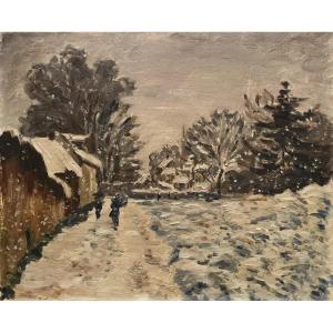 Animated Snowy Landscape 20th Century