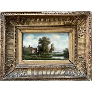 Animated Landscape, Theodore Ghirardi, 19th Century