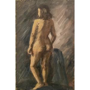 Female Nude Painting Hst 20th Century 