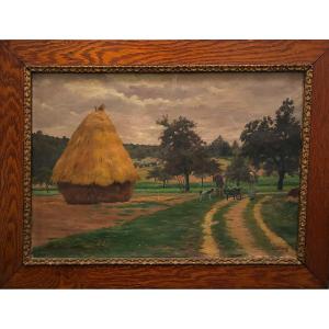 Haystack, 19th-century Countryside Landscape