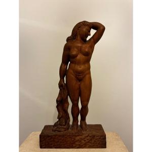 Female Nude Sculpture, M. Rolland, 1967