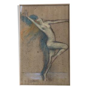Pastel Dancer Gaetano De Gennaro Circa 1930
