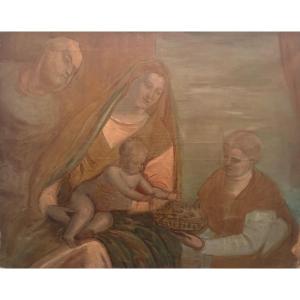 Painting Of The Madonna And The Holy Family 