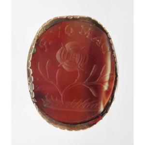 Late 18th Century Thumb Stamp.