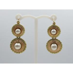 Gold Earrings.