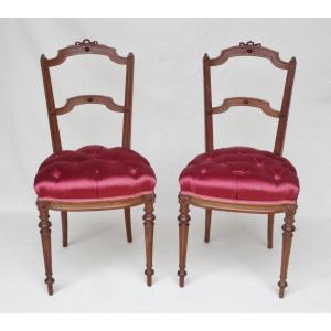 Pair Of Louis XVI Style Chairs.