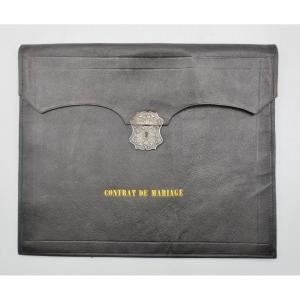 Leather Morocco, 19th Century.