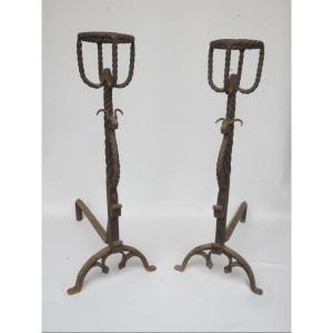 Pair Of Andiers. 19th Century.