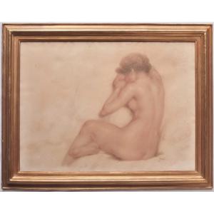 Nude Drawn In Sanguine.