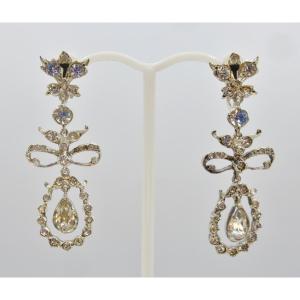 Pair Of Earrings, Late 19th Or Early 20th Century.