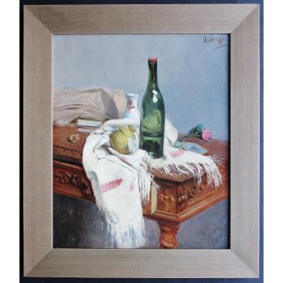 Prelude At Lunch, Signed Moro, End Of The XIXth Century.