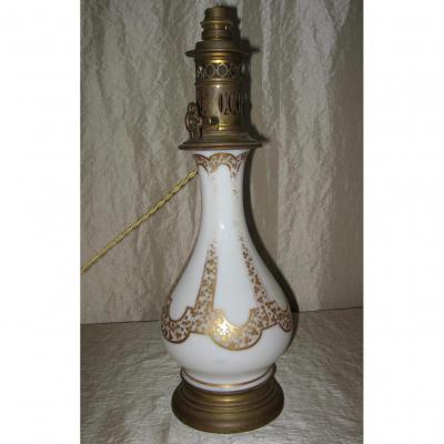 Lamp In White Opaline Napoleon III
