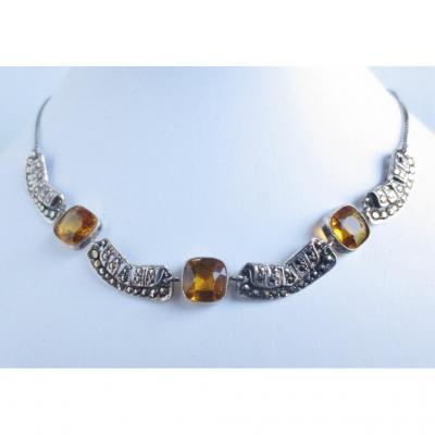 Silver Necklace.