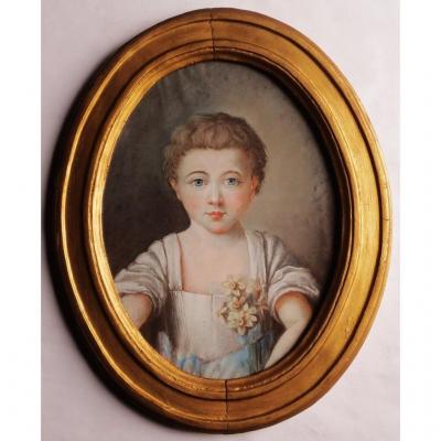 Portrait Of Éléonore, Pastel From The Louis XV Period.