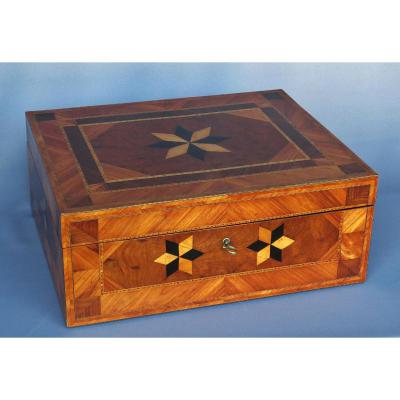 Grand Box Marquetry Late Eighteenth Century Du.