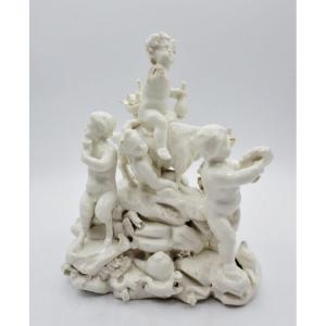 Childhood Of Bacchus, 18th Century Porcelain.