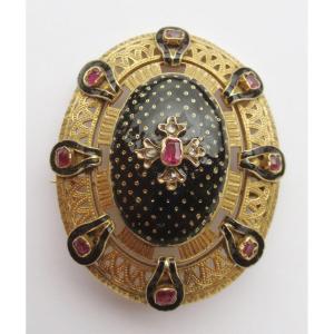 Gold Restoration Brooch.