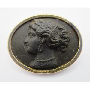 Biscuit Cameo Brooch.