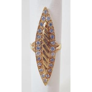 Marquise Ring, Gold, 20th Century.