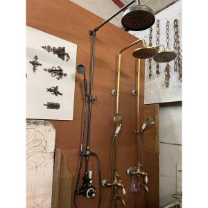 Range Of Antique Shower Taps, Antique Shower Head, Copper Shower Head