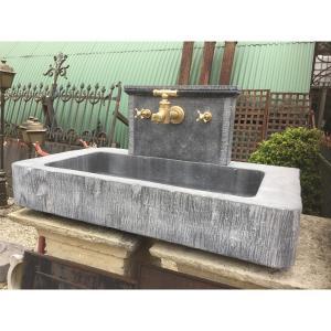 Hand Carved Bluestone Sink Cut From Old Stone