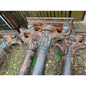 Rare Antique Cast Iron Columns