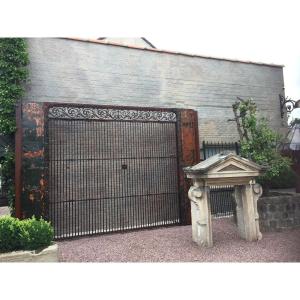 Entrance Gate Of Paris In Wrought Iron 19th 