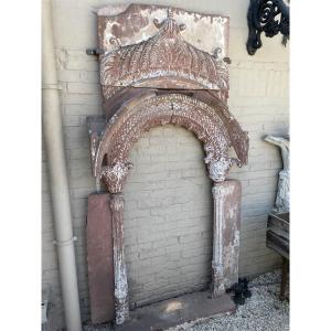 Antique Portuguese Limestone Window Niche