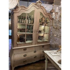 Antique Flemish Display Cabinet