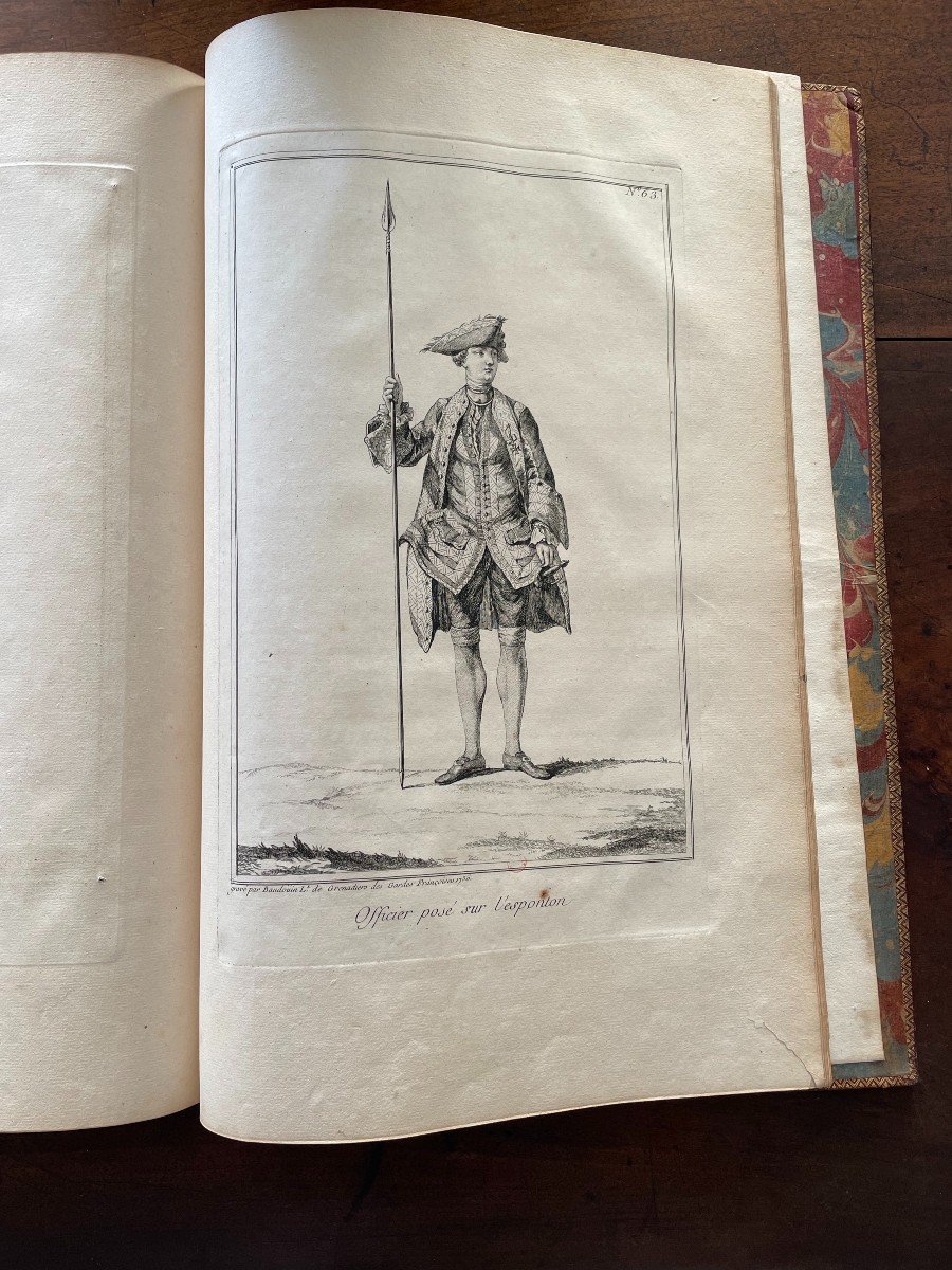 Libro "Exercice del'Infanterie francoise ordonne para le Roy". Parigi 1757-photo-2