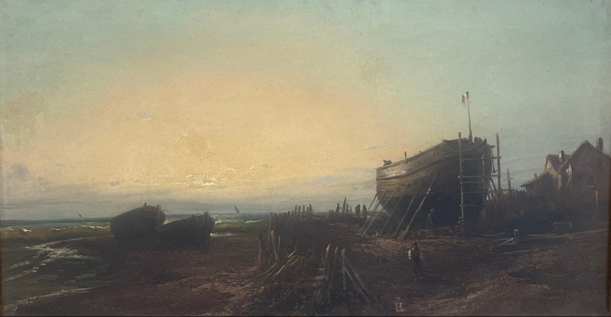 Eugenio Amus "Barconi sulle rive dell'Atlantico"-photo-3