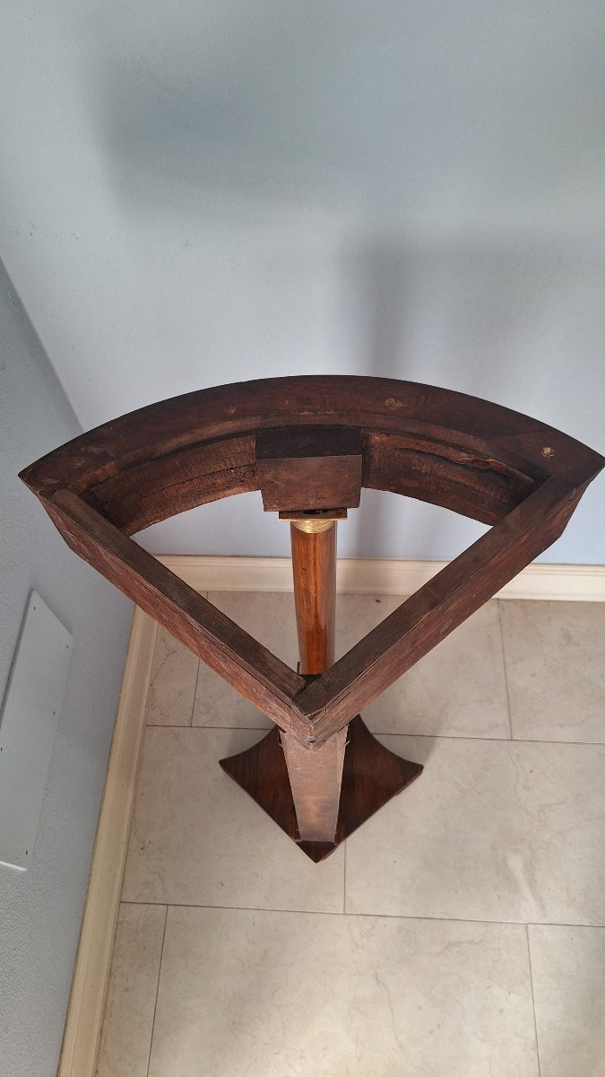 Piccola Console di epoca Impero in noce-photo-1