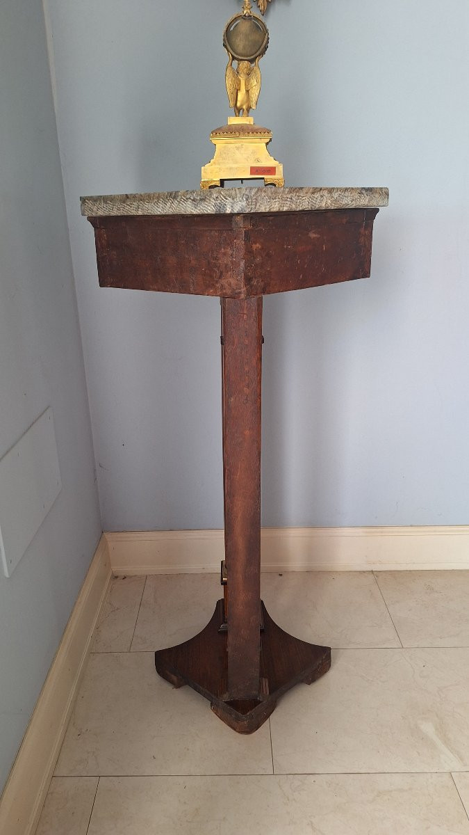 Piccola Console di epoca Impero in noce-photo-2