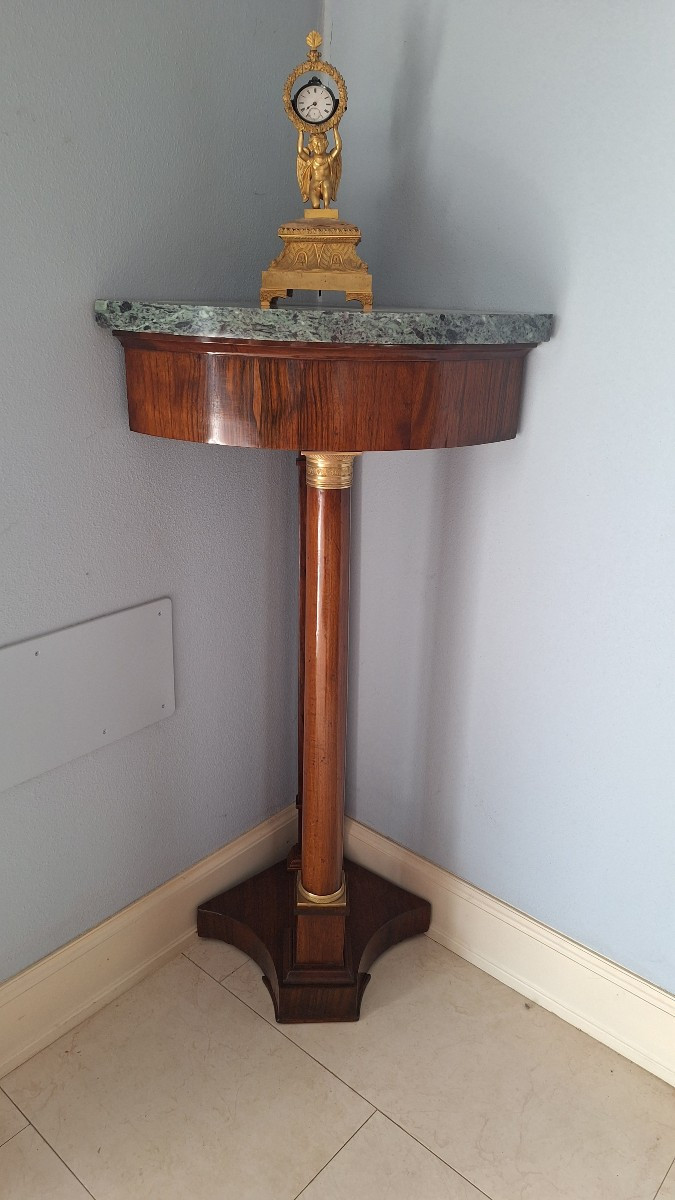Piccola Console di epoca Impero in noce
