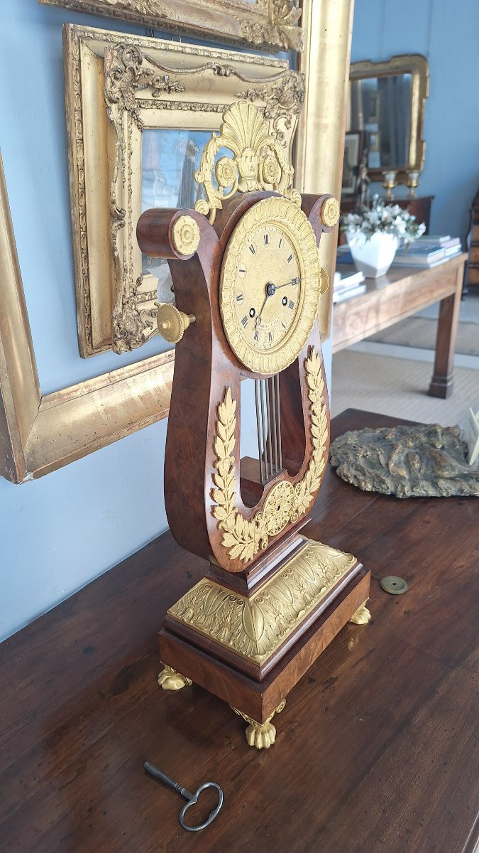 Orologio a lira in stile Carlo X-photo-3
